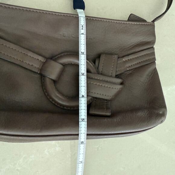 Sequoia Harmony Crossbody Purse - Soft Brown Leather, Zip Top - Picture 8 of 10